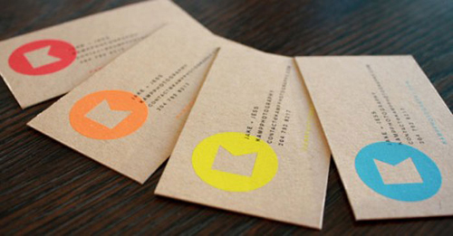 Kraft Board Business Cards - Design & Paper