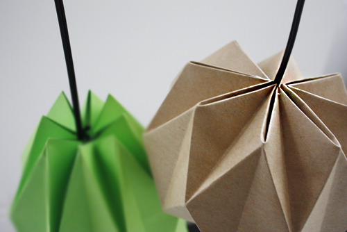 DIY Origami Lampshade - Design & Paper