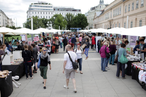 Wamp design fair at MuseumsQuartier.