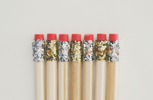 Glitter pencils. I think I need these! Via