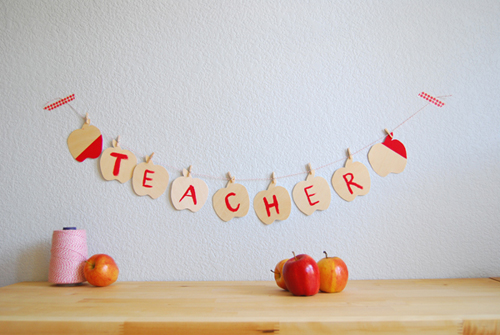 Make the first day of school special with a banner! Yours can say something like "hooray!" or something else equally manipulative. 