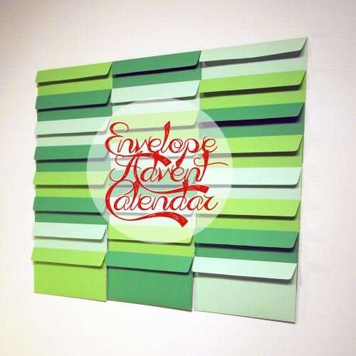 diy envelope advent calendar