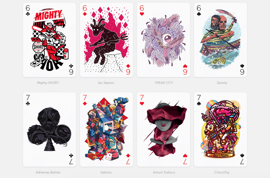 designer playing cards