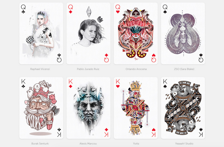 55 Famous Designers And Illustrators Team Up To Create Unique Playing Cards