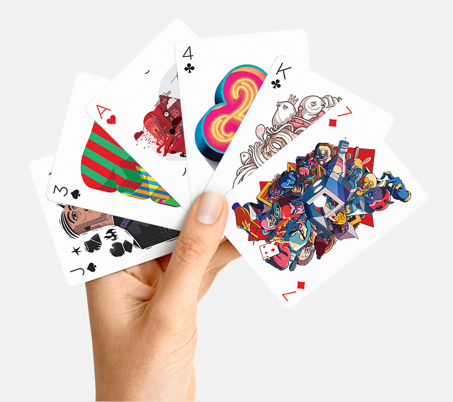 designer playing cards