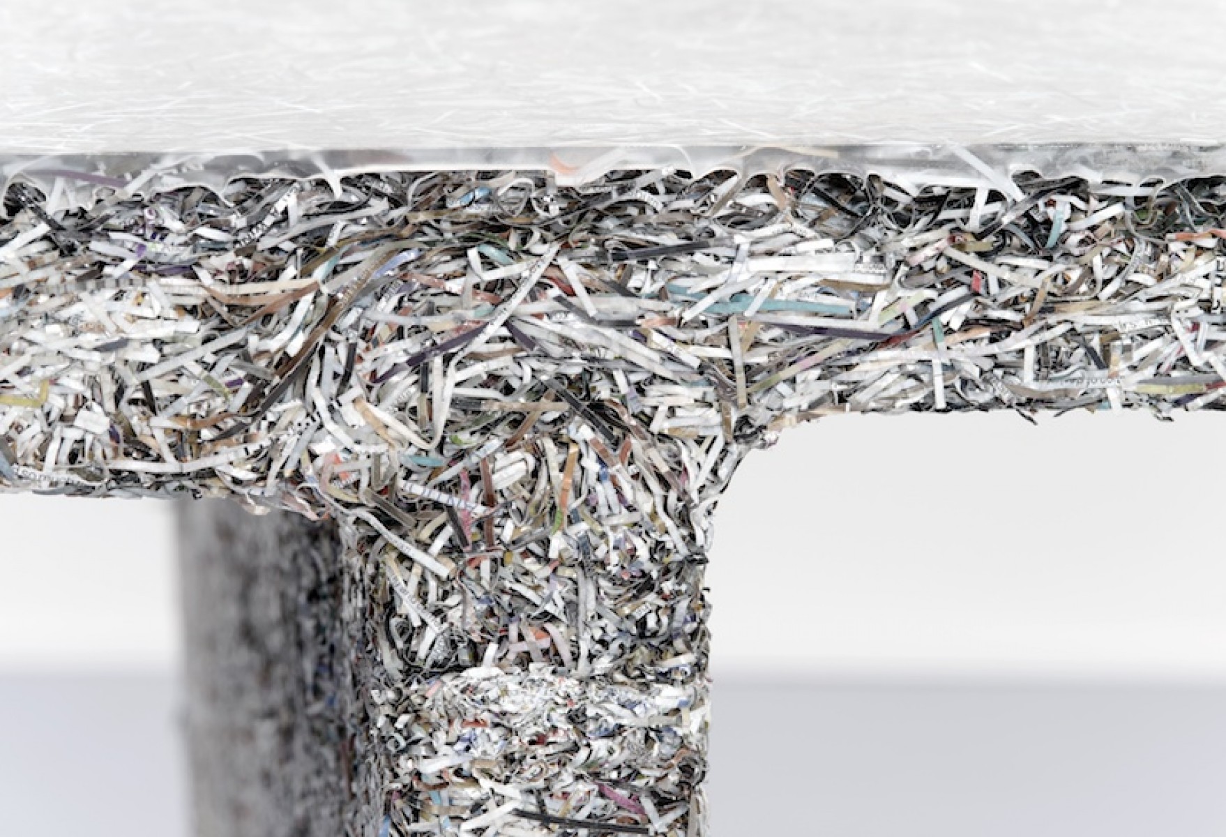Earth-friendly jens praet shredded furniture made from magazines Earth-friendly jens praet shredded furniture made from magazines