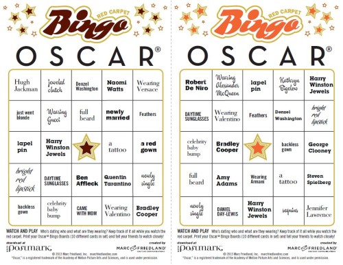Oscar Bingo_Marc Friedland_Postmark