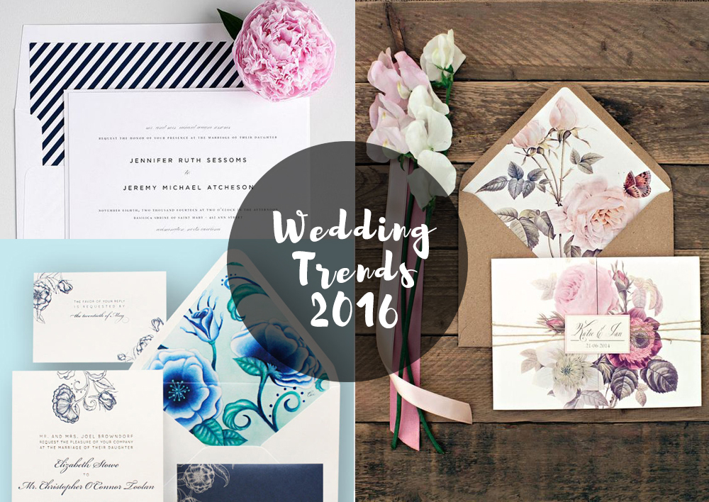 8 1 Wedding Stationery Trends 2016 Design And Paper Wedding Invitation Trends