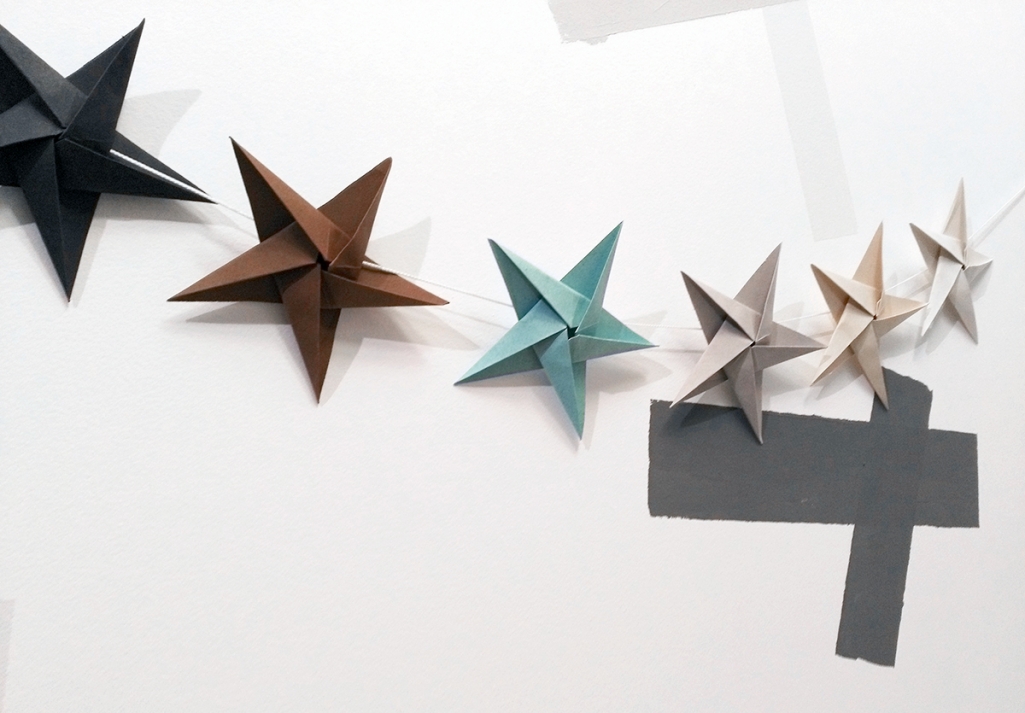 DIY Origami Christmas Star  Design and Paper