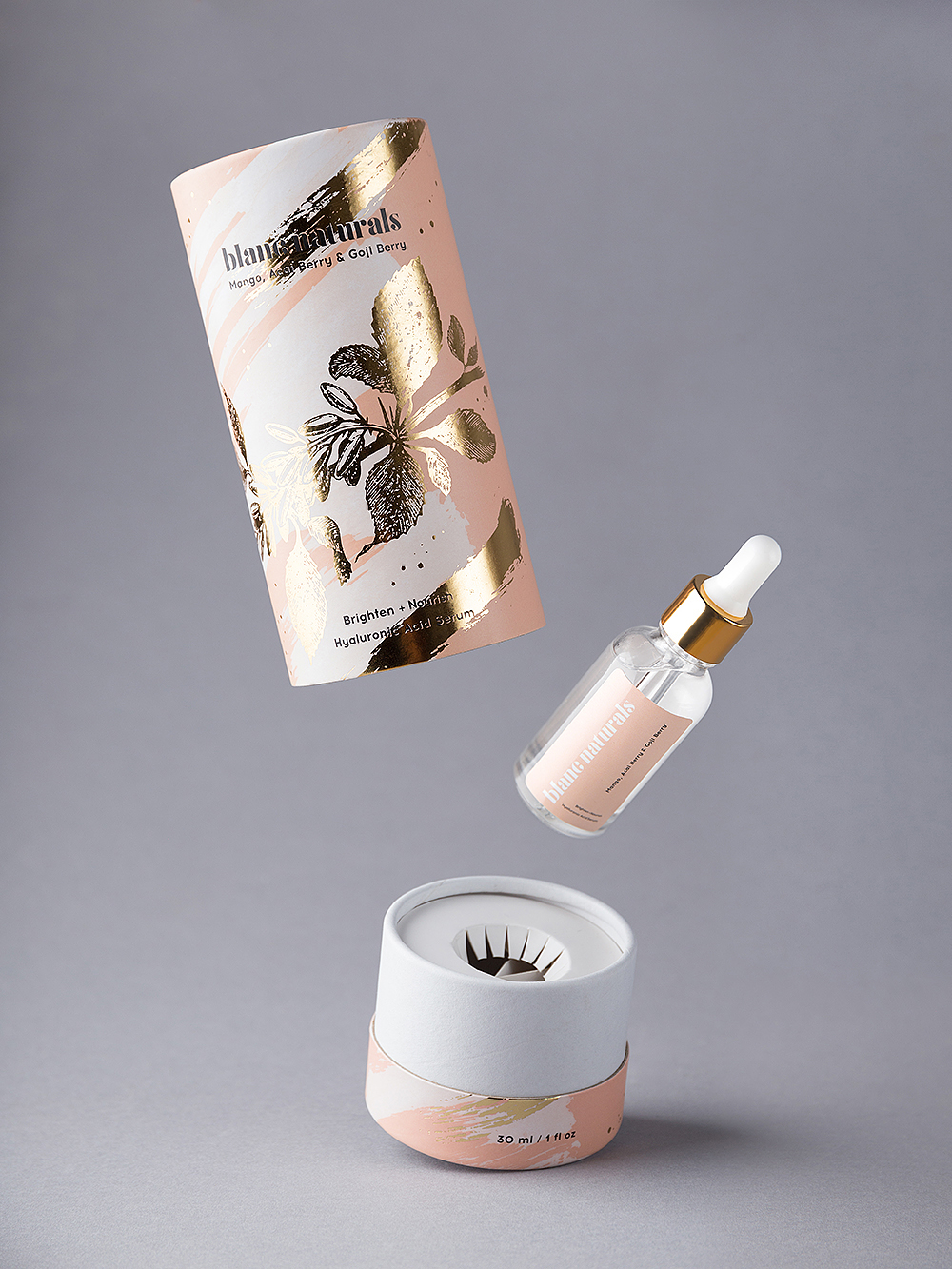 Blanc Cosmetics Packaging Design by Foxtrot Studio