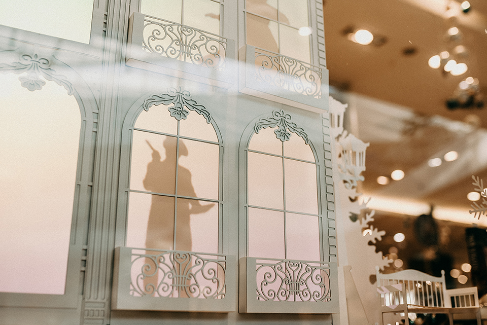 Hans Christian Andersen Inspired Bookstore Window Display Fully Made of Paper by Edina's Paper