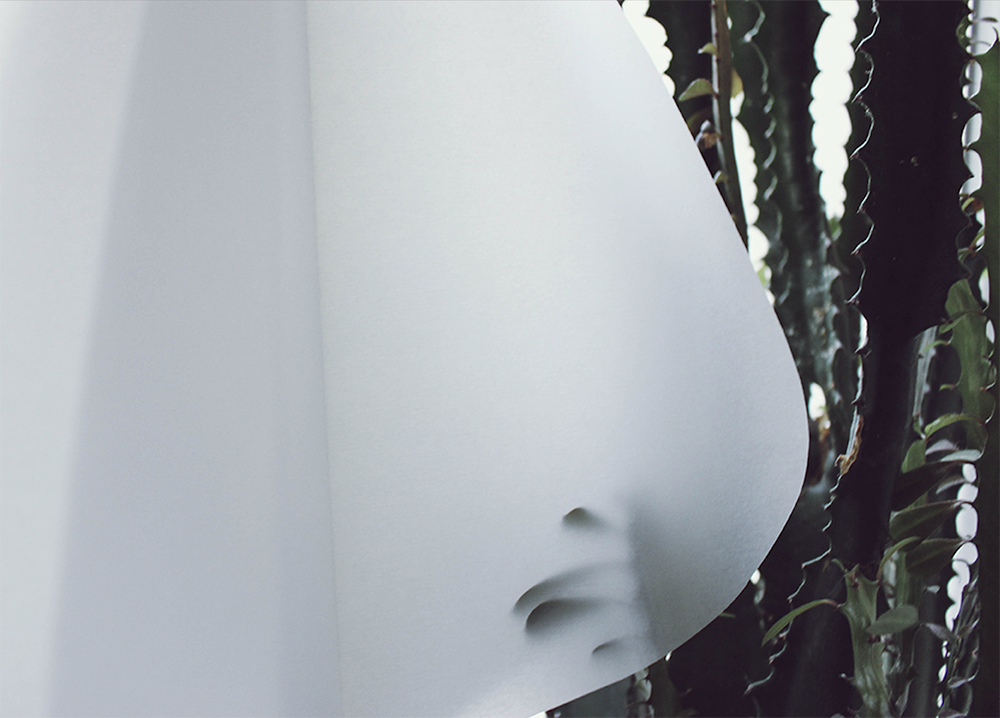 Giant Christmas ornaments made of transparent Enduro Ice paper