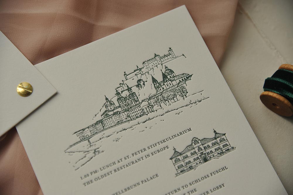 Amour Love Travel Event Stationery By Carissimo Letterpress