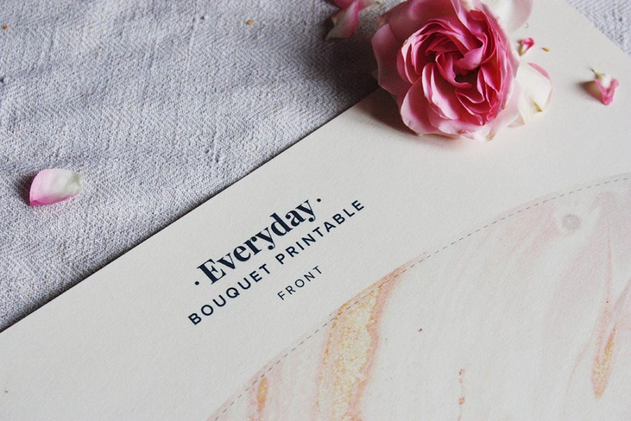 Flower Bouquet Printables for Mother's Day | Design & Paper