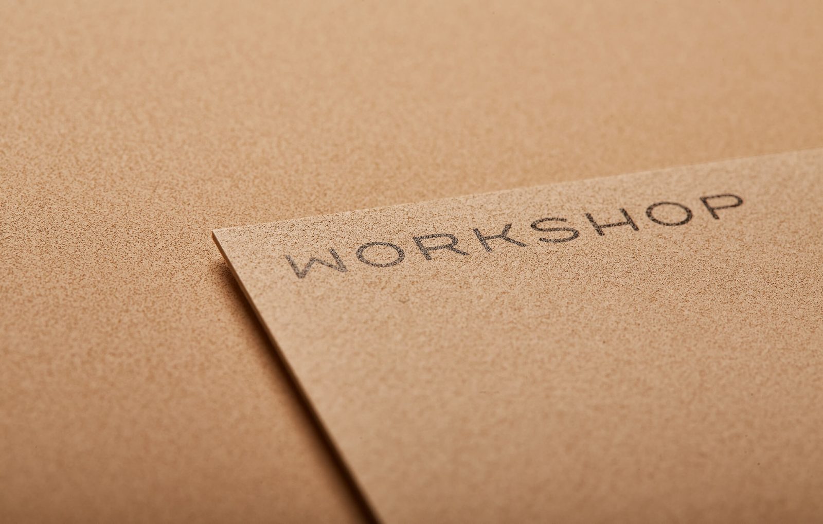 Workshop branding by Moodley Brand Identity