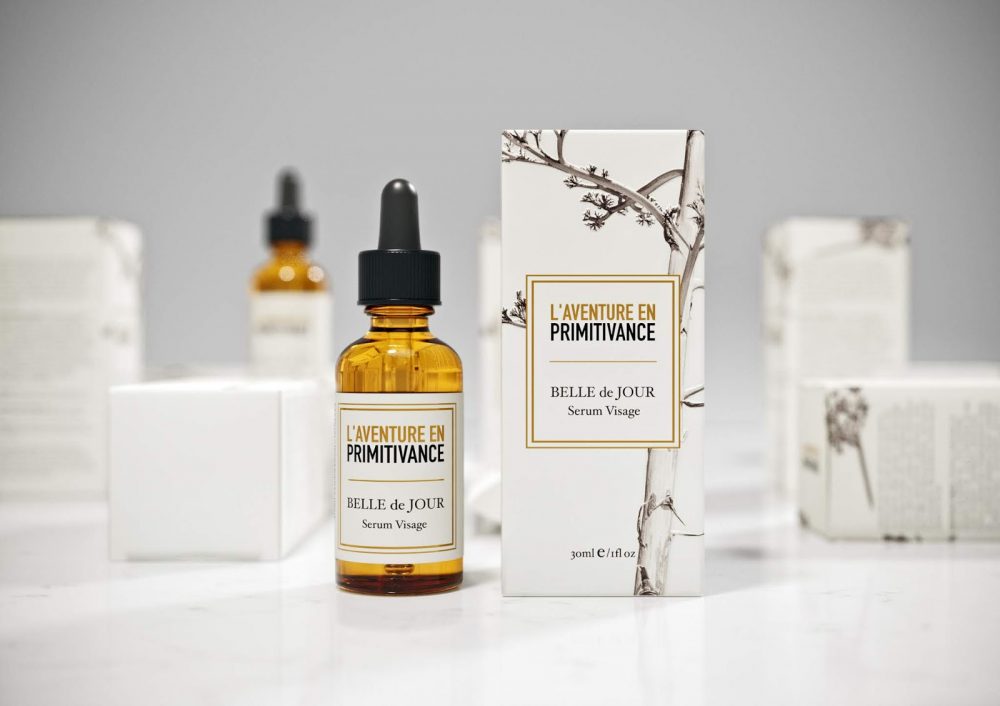 Alluring L’Aventure En Primitivance Skin Care Packaging by April Studio