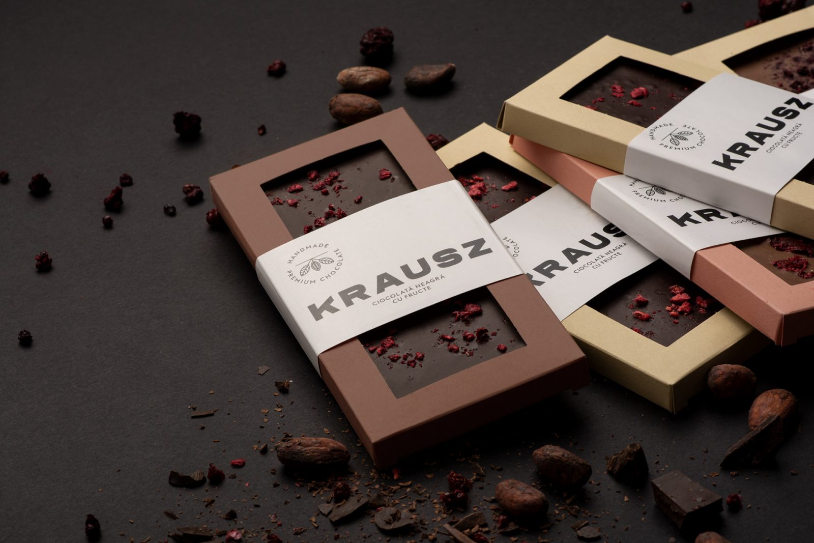 Chocolate Confectionery Krausz Packaging & Branding by Peltan-Brosz Studio