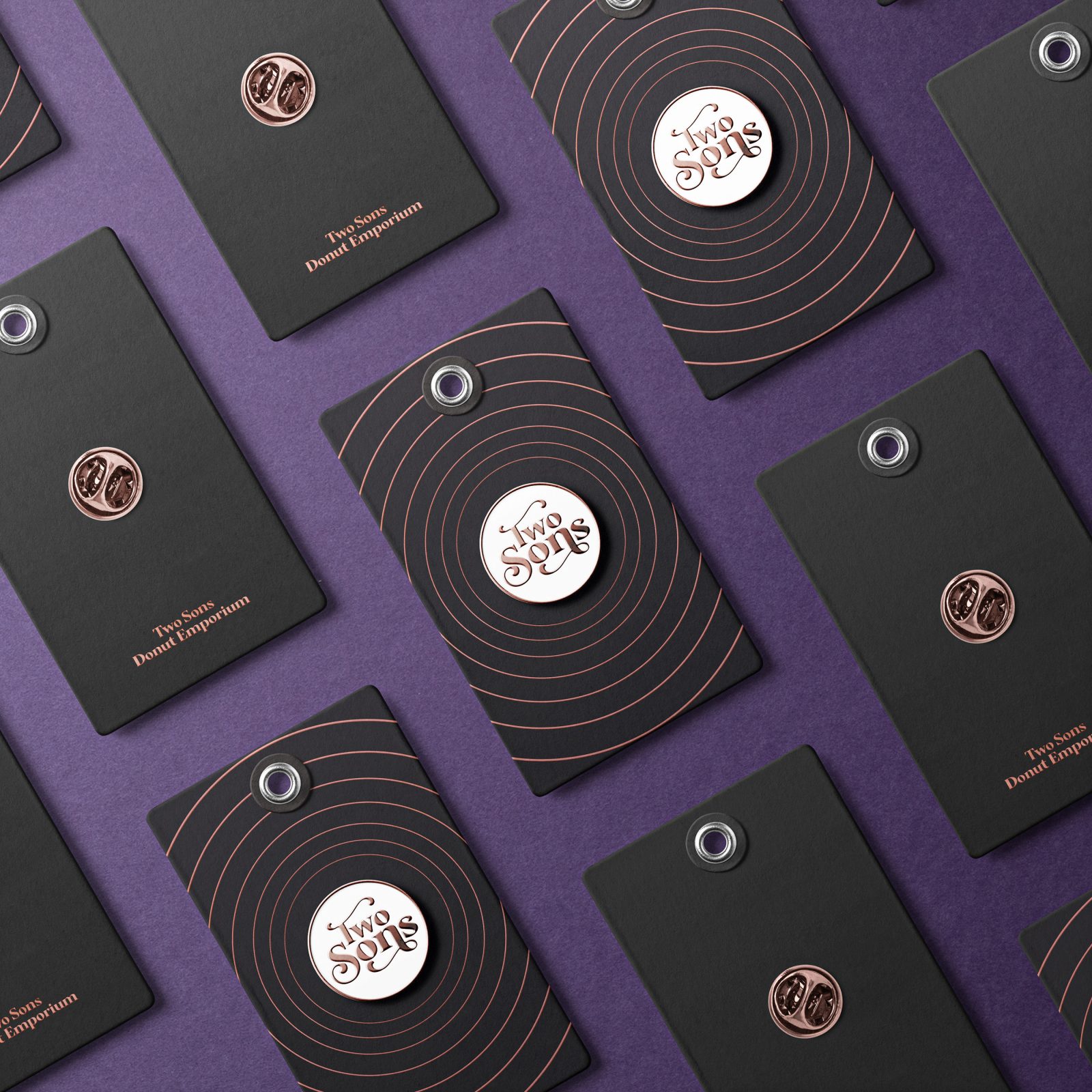 Two Sons Donut Emporium branding by lazaris