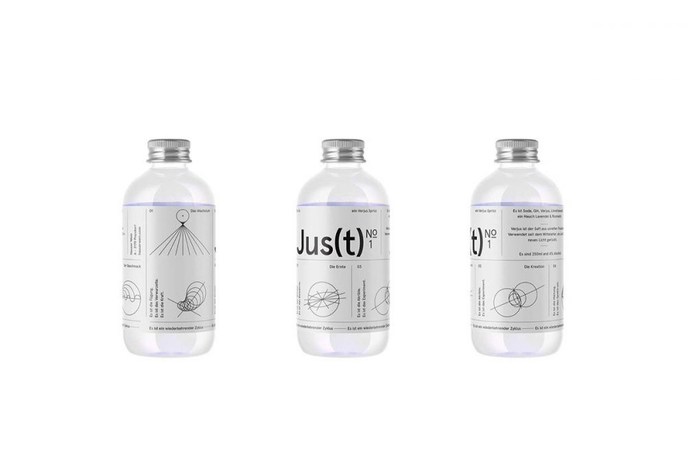 Contemporary Branding for a New Austrian Verjus Sprizz – Jus(t) by KR8 Bureau