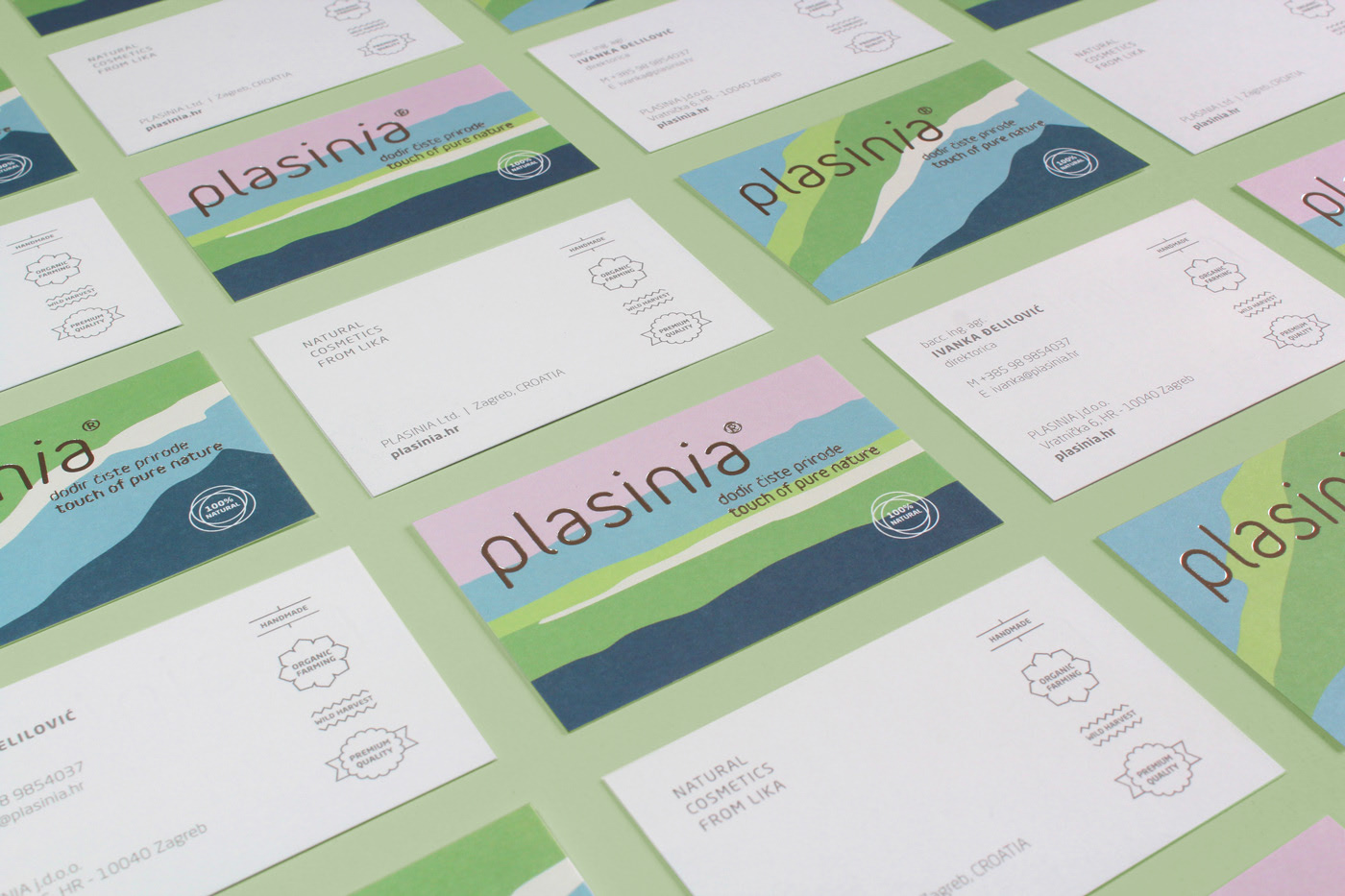 Plasinia Natural Cosmetics Visual Identity by Design Bureau Izvorka Jurić Inspired by the Lika Region