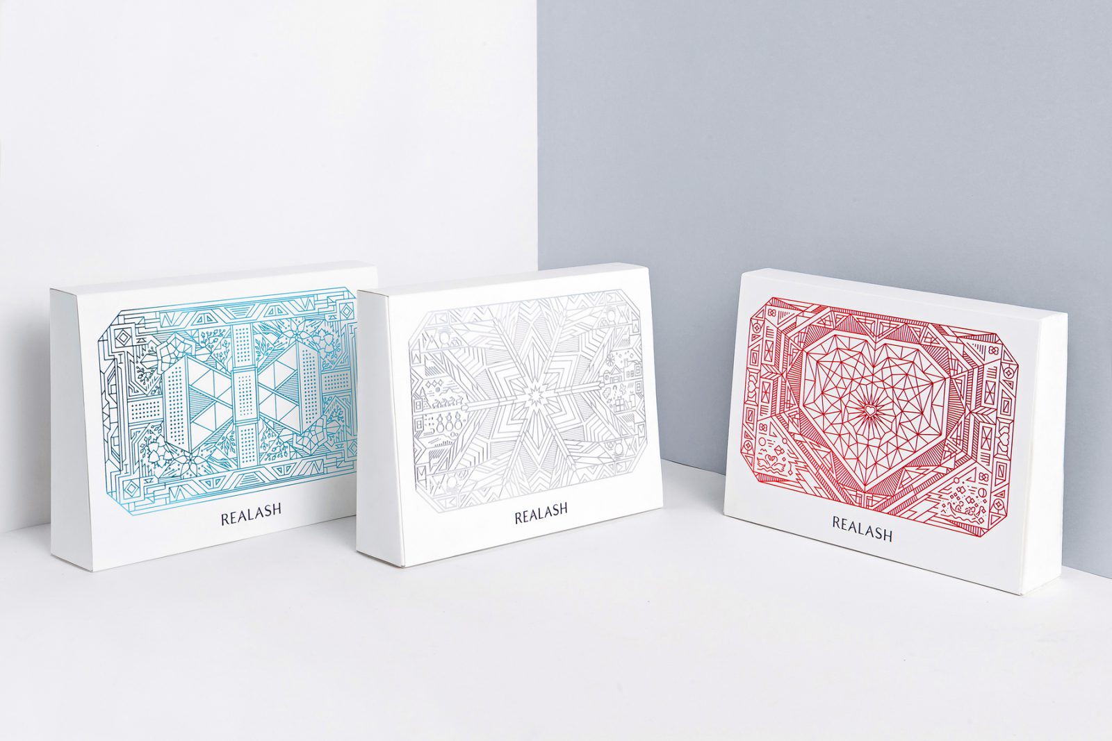 Elegantly Line Illustrated Cosmetics Gift Packaging by Tato Studio