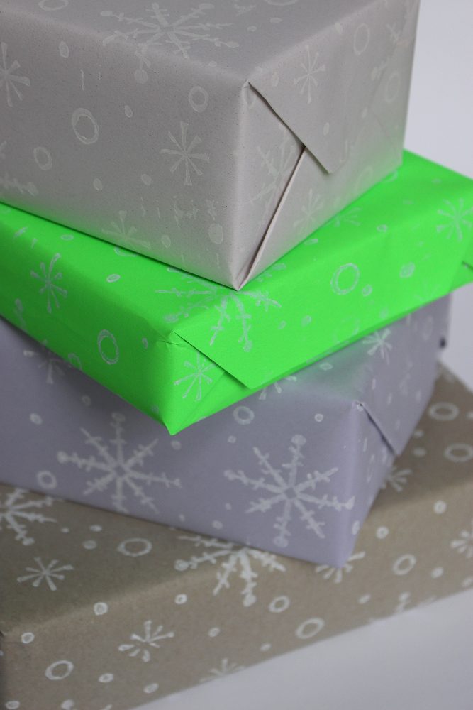 Print Your Own Wrapping Paper With Patterned Rollers