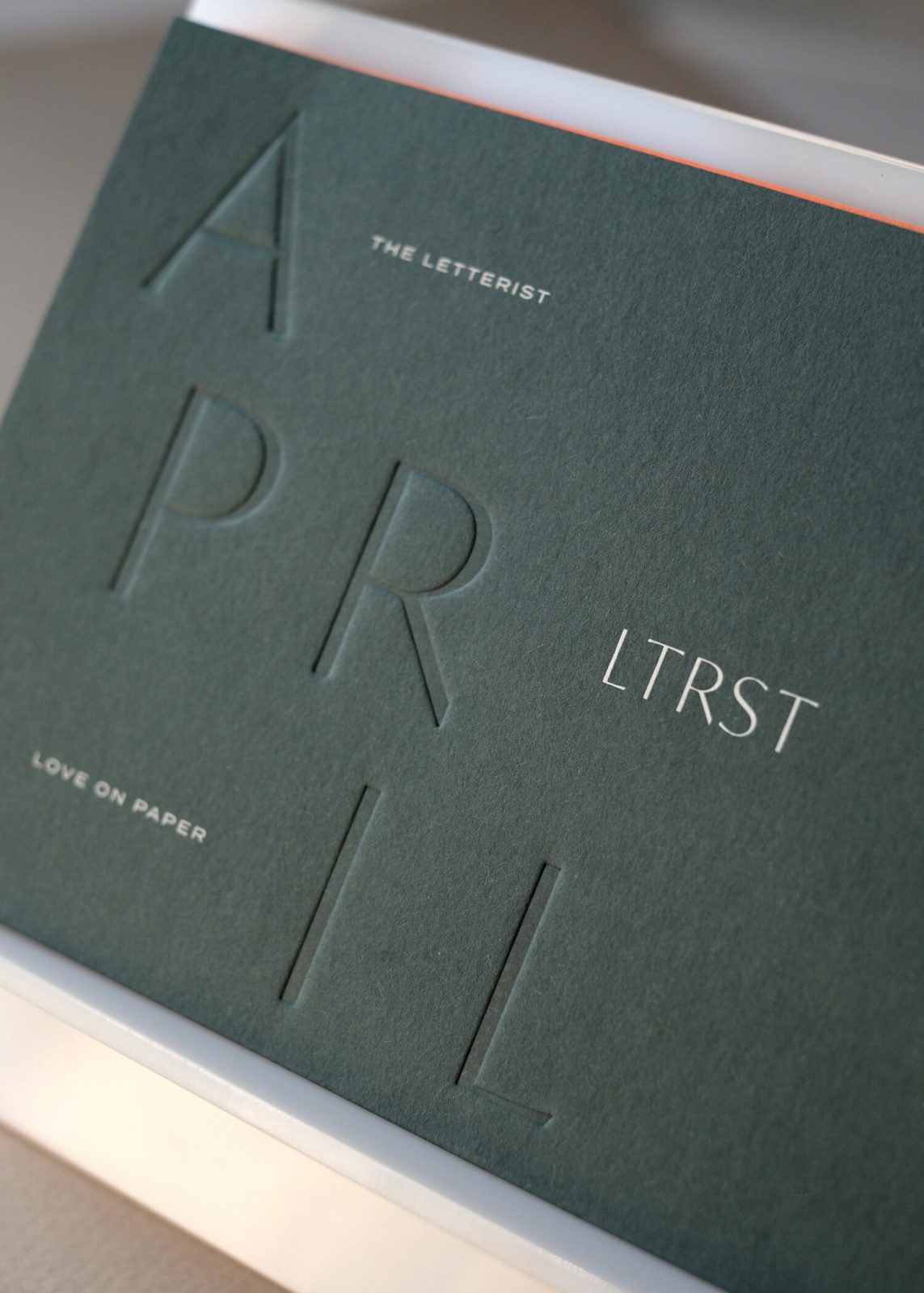 Love is Paper 2020 Letterpressed Calendar by the The Letterist