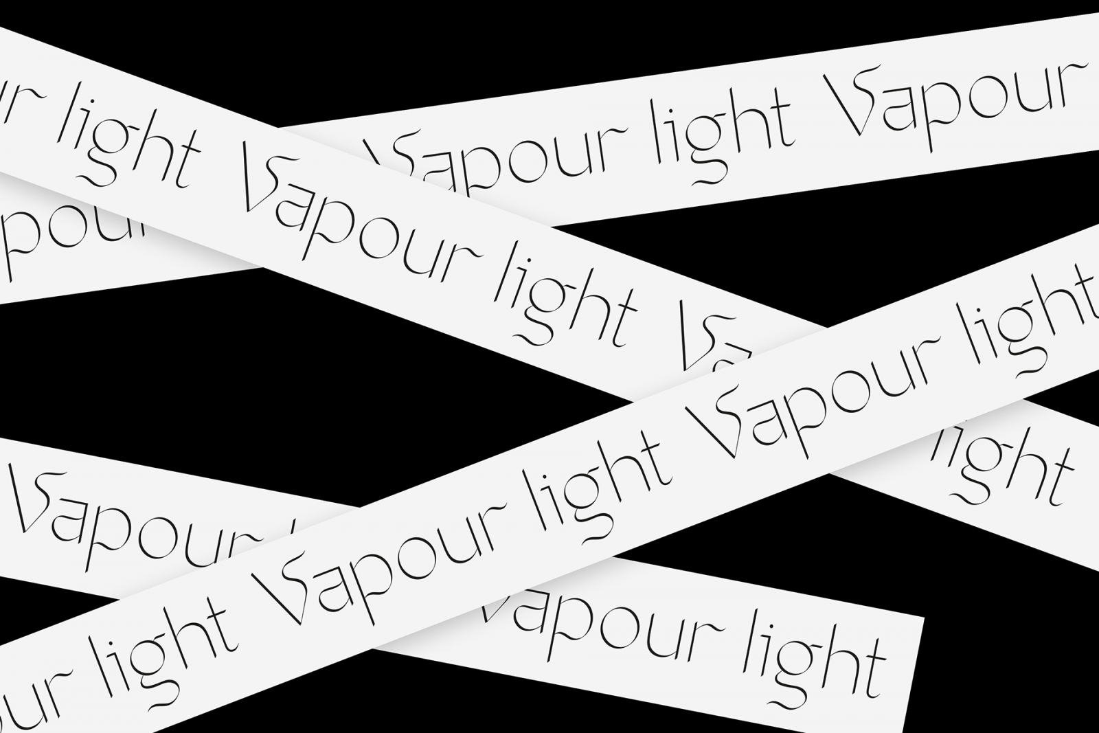 Graceful Vapour Typeface Inspired by Calligraphy by Anna Takács