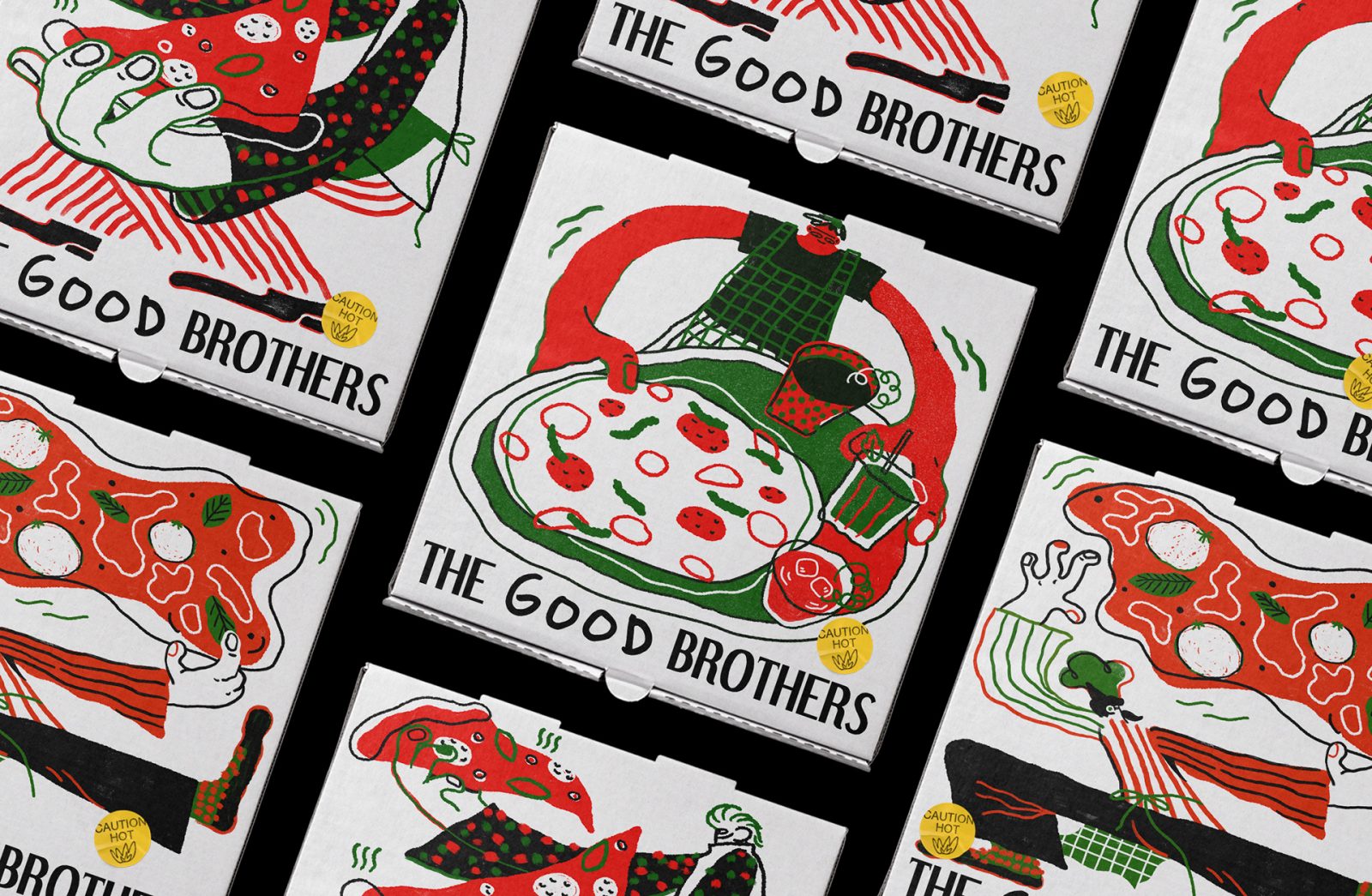 18 Snazzy Pizza Packaging and Branding Designs