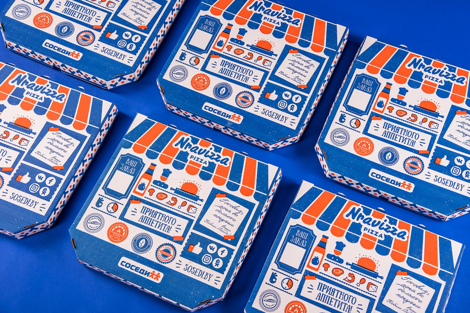 18 Snazzy Pizza Packaging and Branding Designs