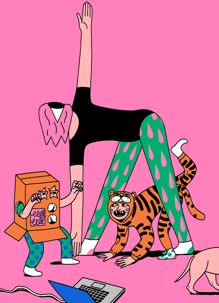 Kinga Offert Illustrates Current Issues Through Kooky Characters