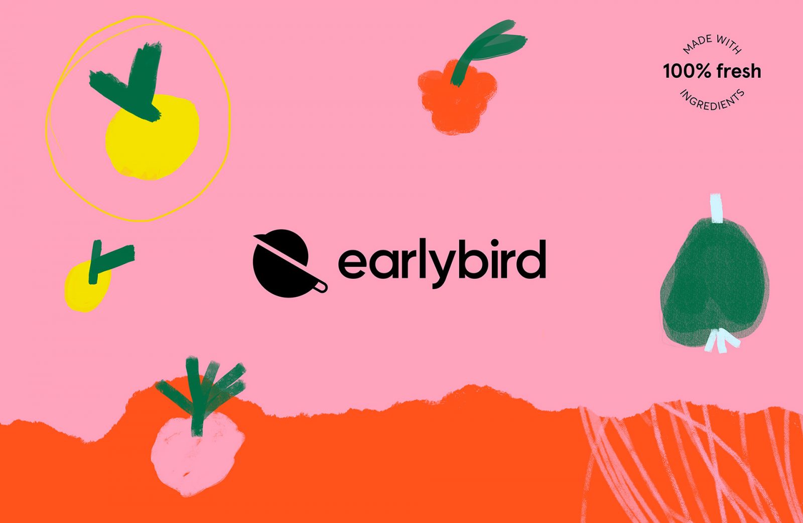 Fresh & Fun Earlybird Food Delivery Identity and Packaging by NECON