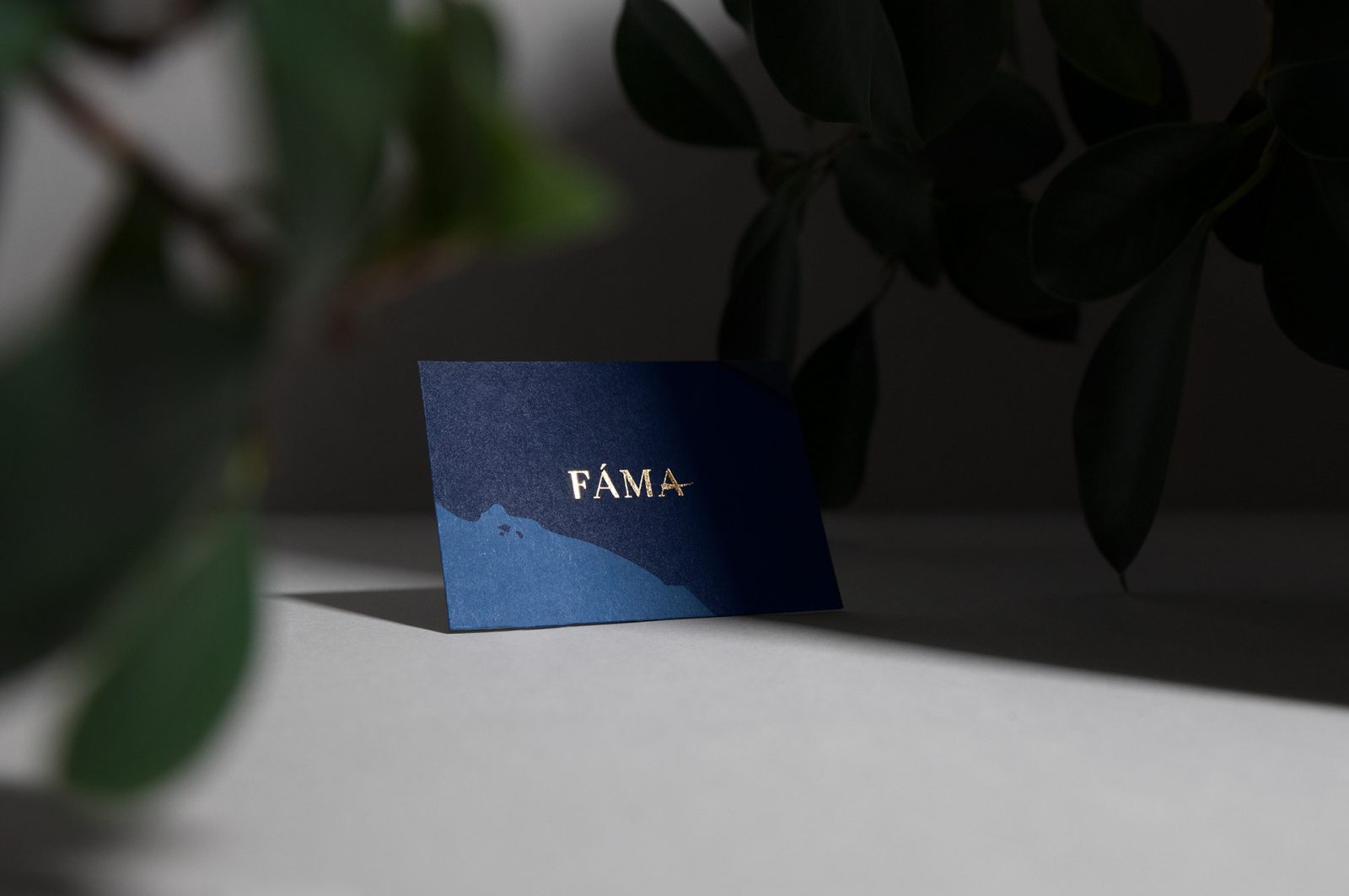 Gold Detailed Fáma Restaurant Branding by Graphasel Design Studio