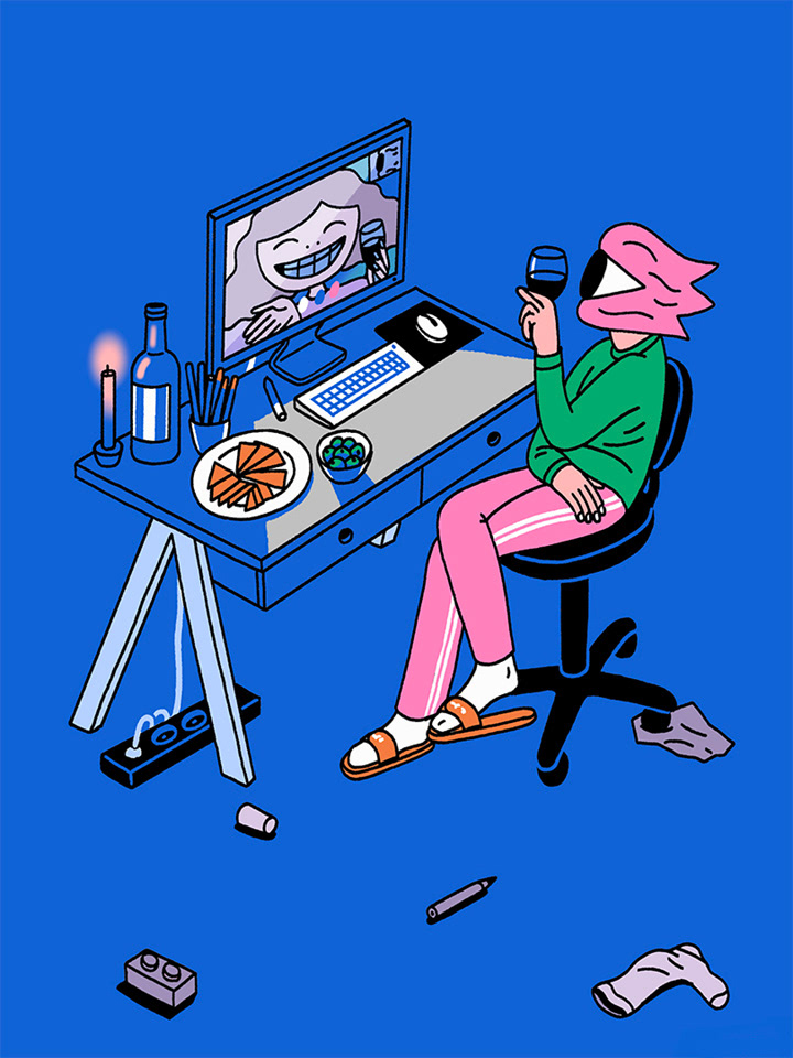 Kinga Offert Illustrates Current Issues Through Kooky Characters