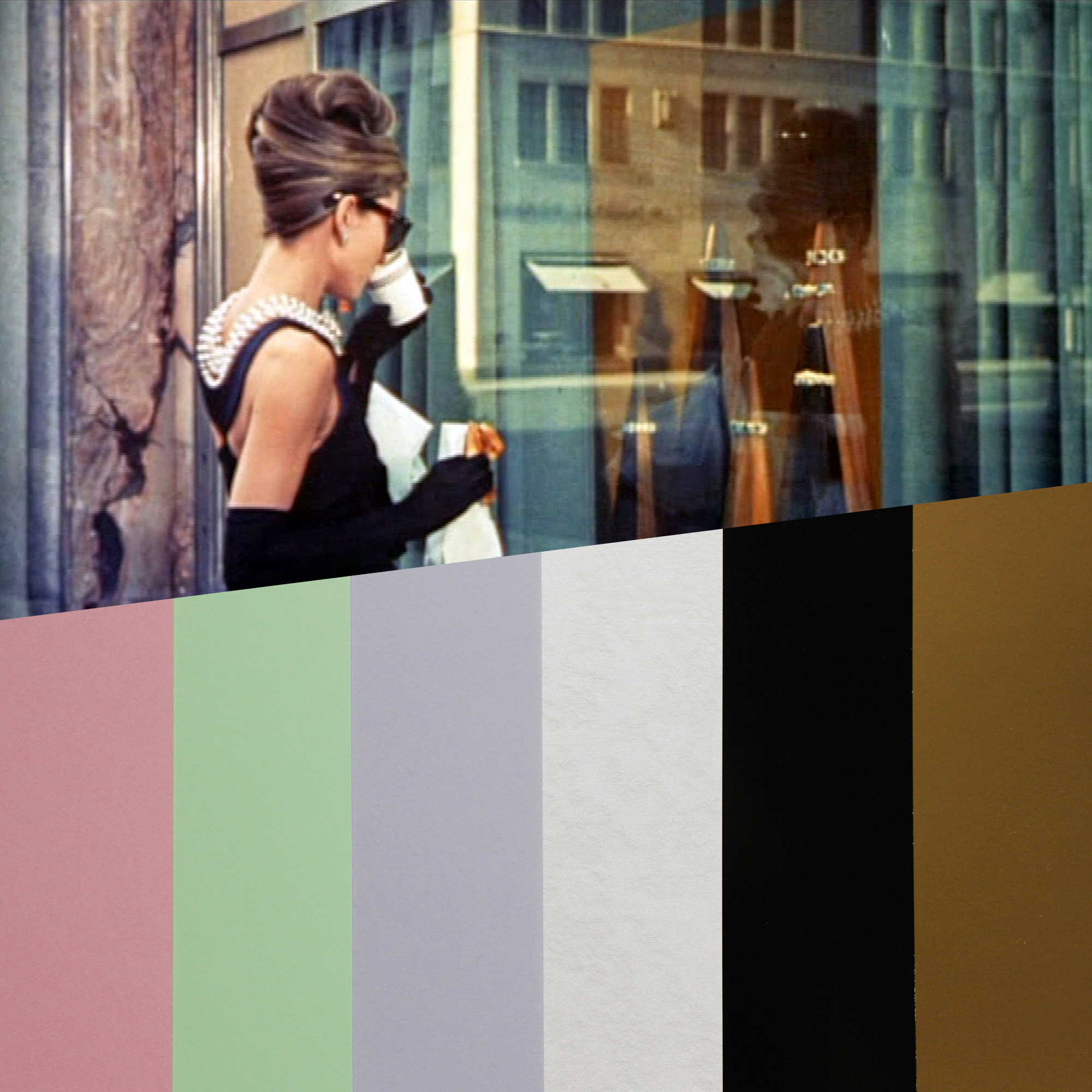 design papers collections inspired by an iconic movie scene - breakfast at tiffanys