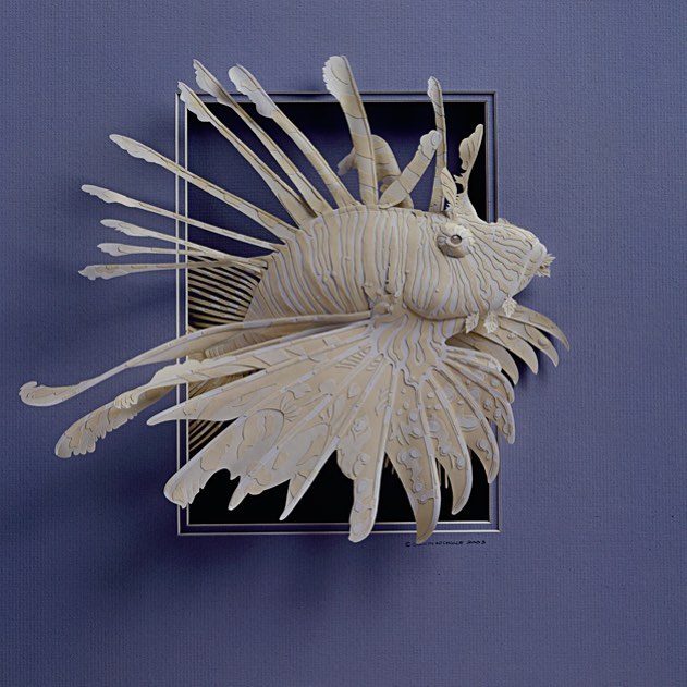 Calvin Nichols Turns Fine Papers Into Low Relief Sculptures