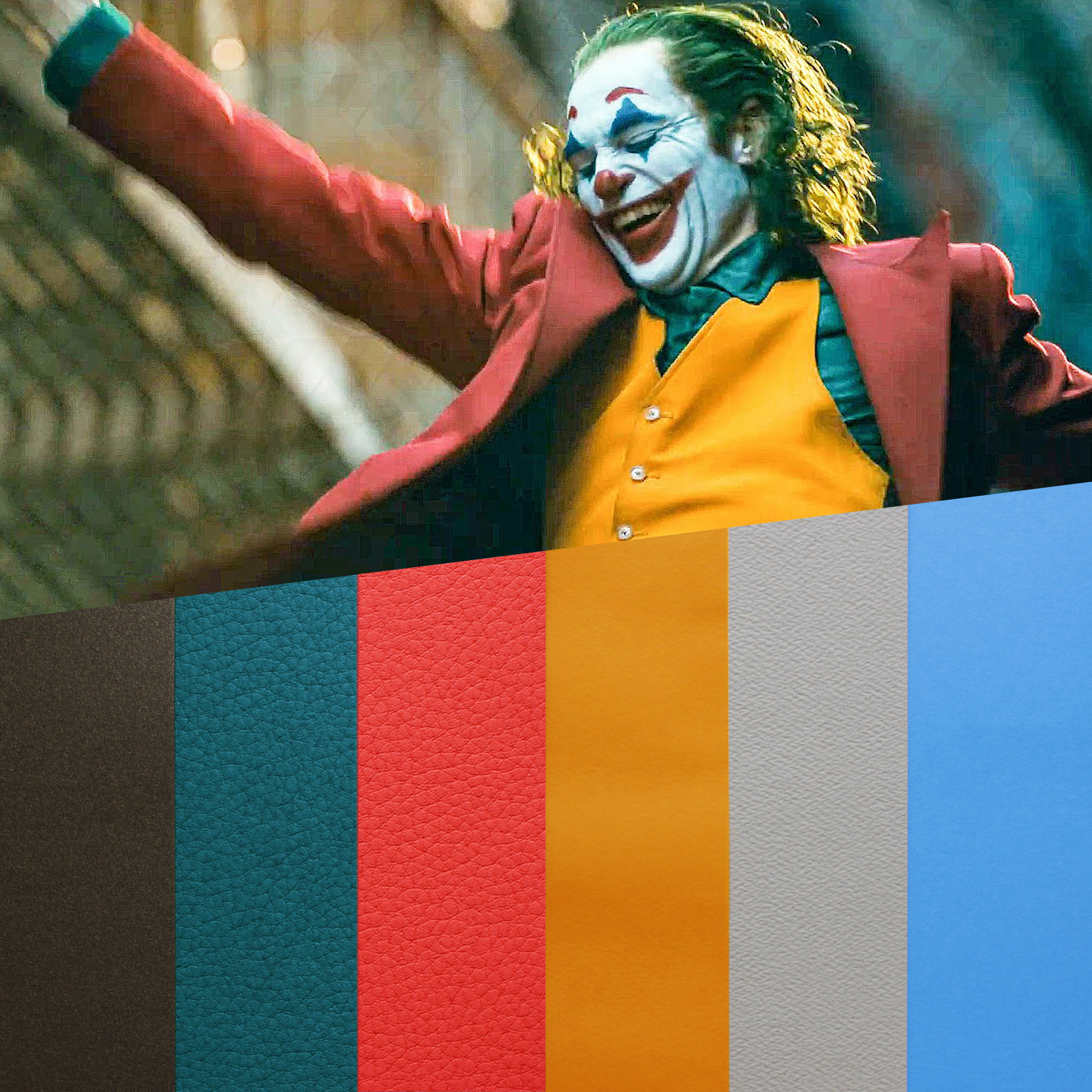 design papers collections inspired by an iconic movie scene- joker