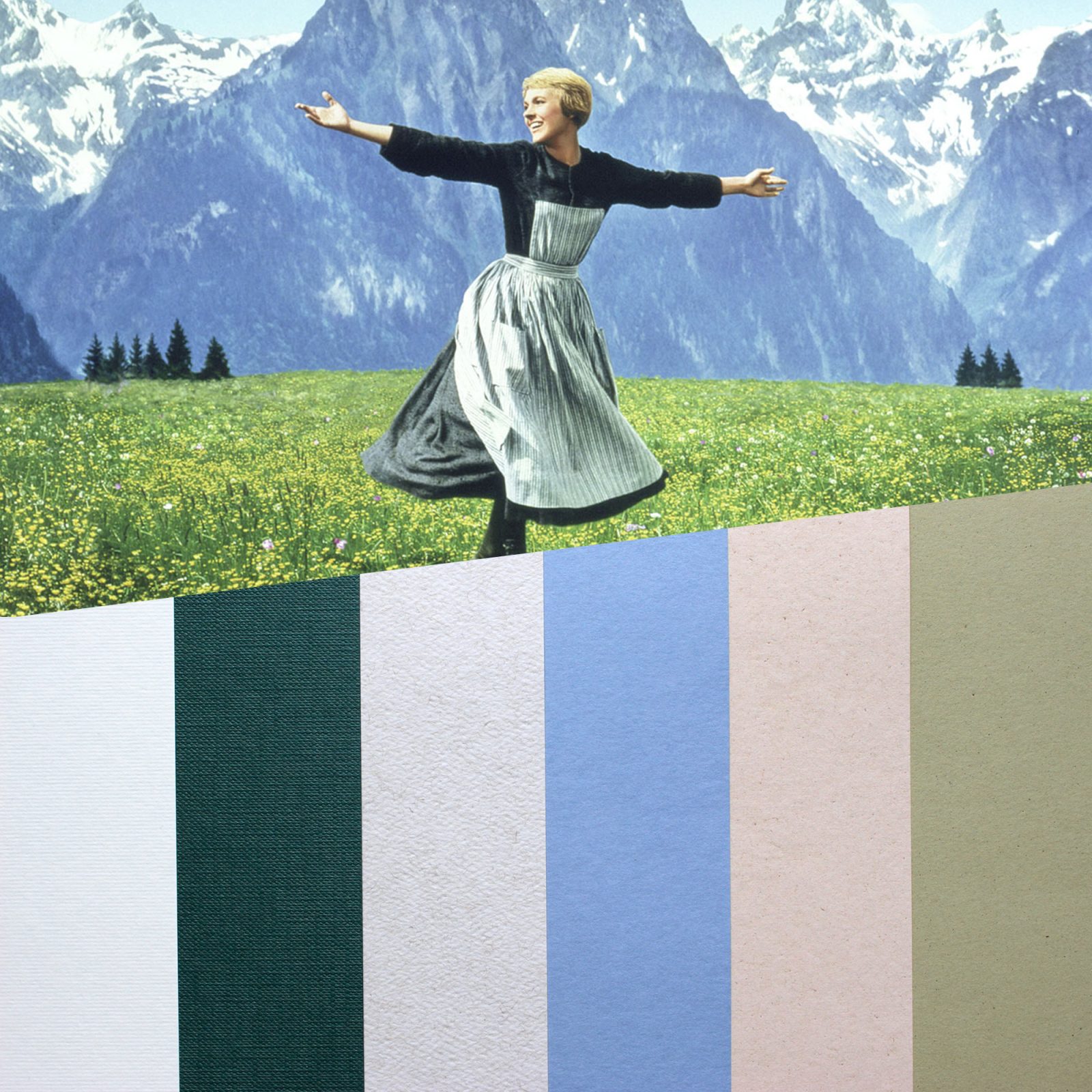 design papers collections inspired by an iconic movie scene - sound of music