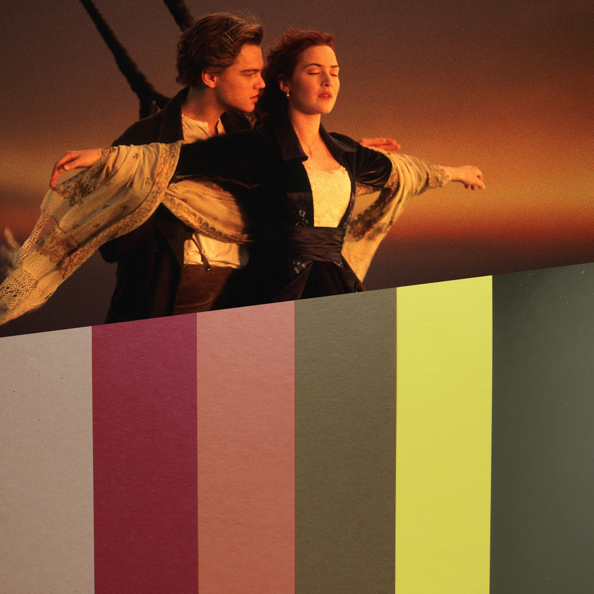 design papers collections inspired by an iconic movie scene - titanic