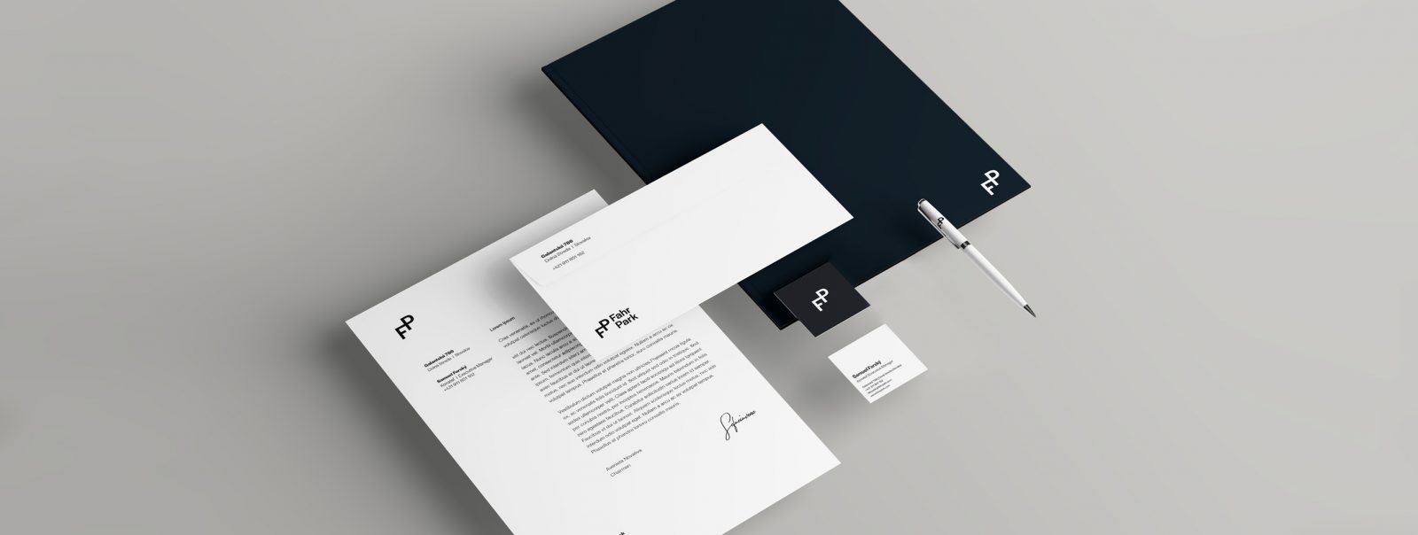 Minimally Mobile Fahr Park Visual Identity by Mendelssohn