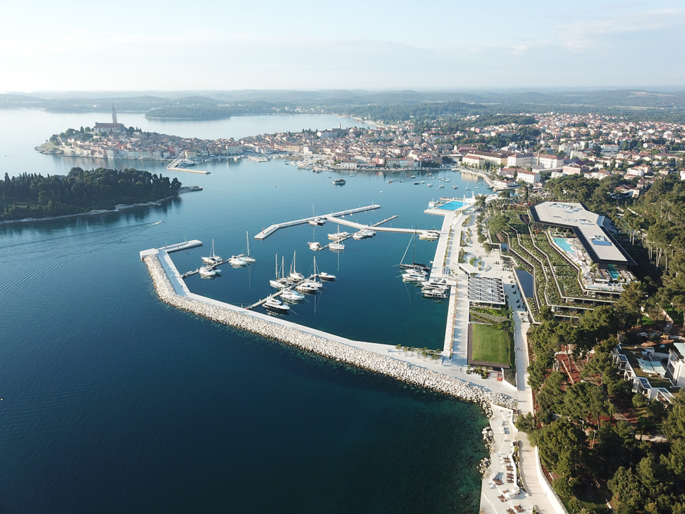 High-profile advertising agency Bruketa&Žinić&Grey (previously featured here) has created a uniquely tactile visual identity for the Grand Park Hotel Rovinj, one of the best luxury hotels in Croatia.