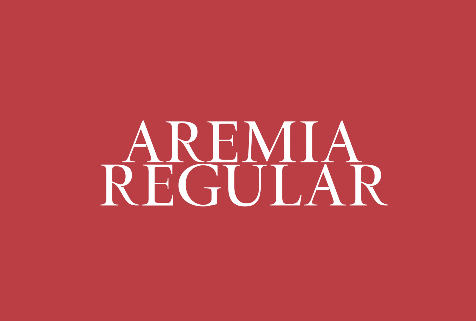 Aremia Typeface Integrates Contemporary Aesthetics to Classic Form