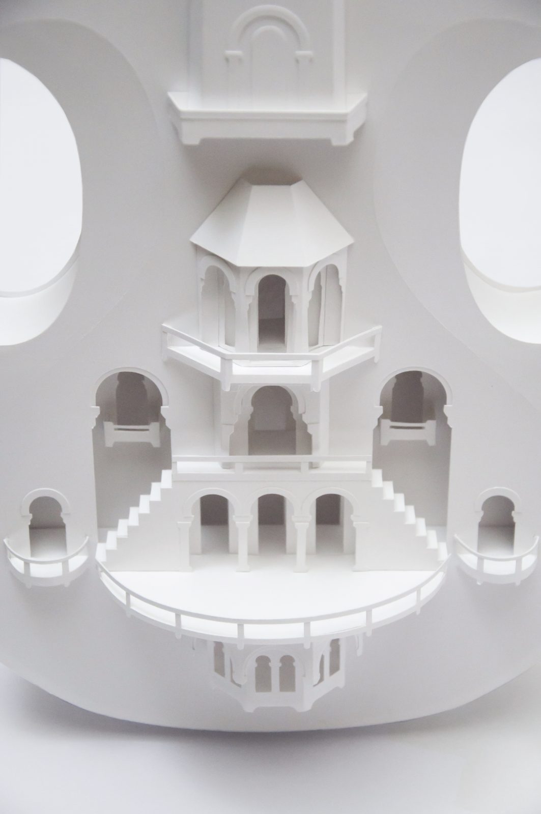 Violin City Paper Sculpture by Pratìc Studio