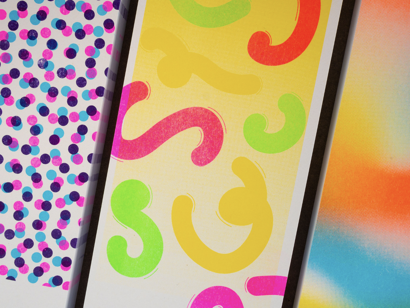 Risograph Wall Calendar by Superkolor in All the Colors of the Rainbow