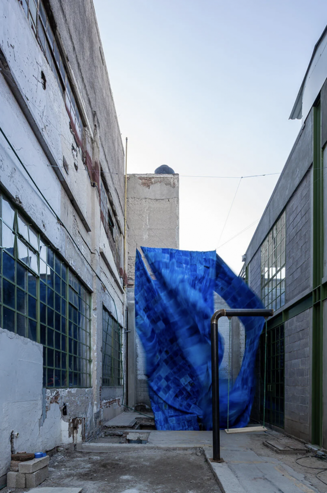 Architecture Firm PALMA's Blue Paper Installation is Made of 1.200 Recycled Papers