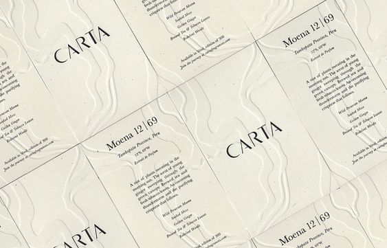 Most Beautiful Blind Embossed Business Cards