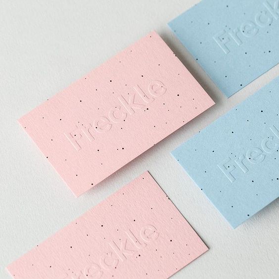 Most Beautiful Blind Embossed Business Cards