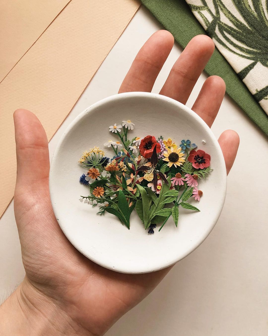 Tania Lissova's Endearing Tiny Paper Plants Will Stay In Bloom Forever