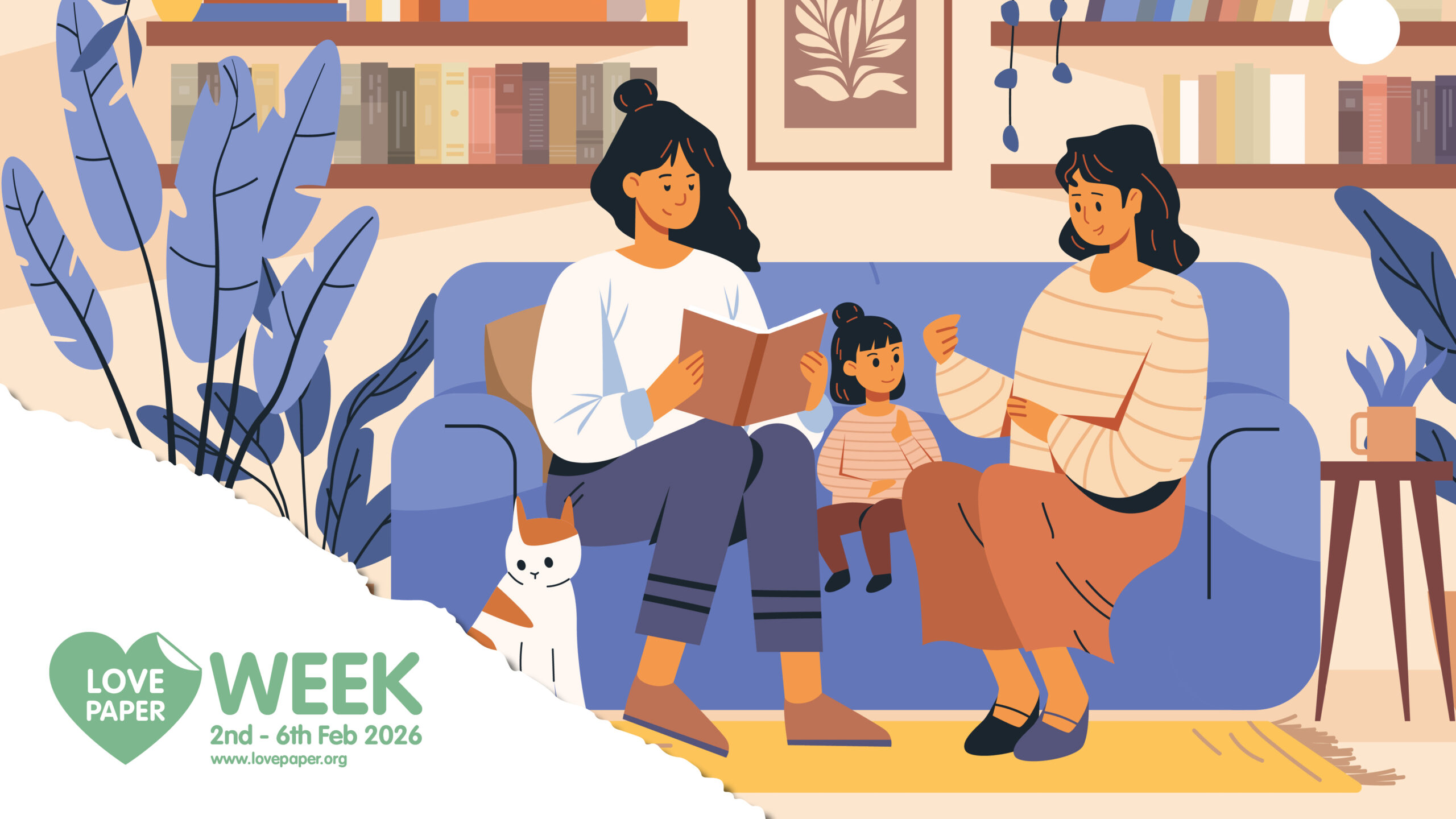 Love Paper Week Zoom Background12